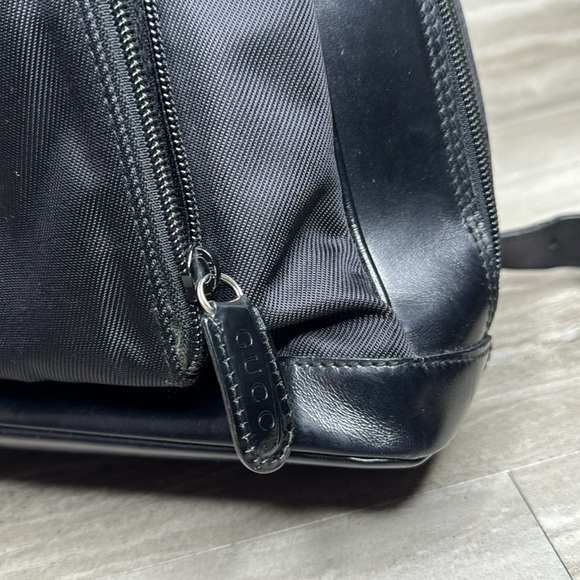 GUCCI Authentic Bamboo Patent Nylon One Strap Sling Backpack - Picture 2 of 16